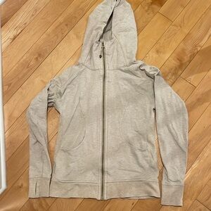 Lululemon zip up hoodie in pretty beige
